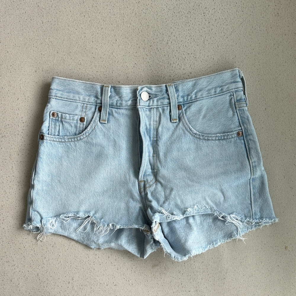 Levi's Light Blue Jean Shorts